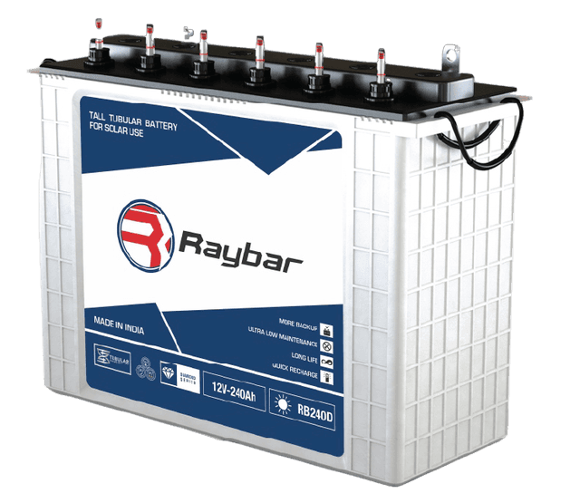 Ray Bar Science Raybar Tall Tubular Battery Lead Acid 200Ah Diamond Series – General Gold